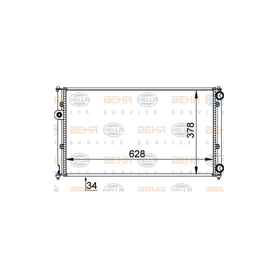 Hella 8MK 376 714-451 Engine Radiator