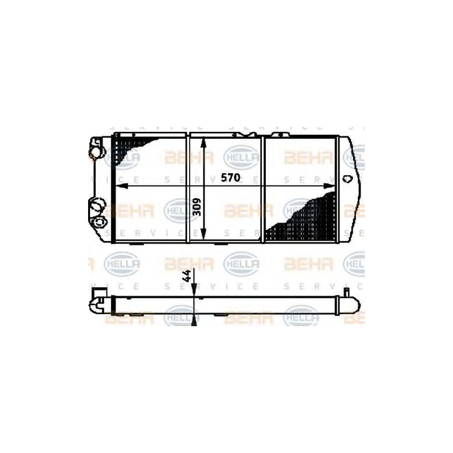 Hella 8MK 376 715-001 Engine Radiator