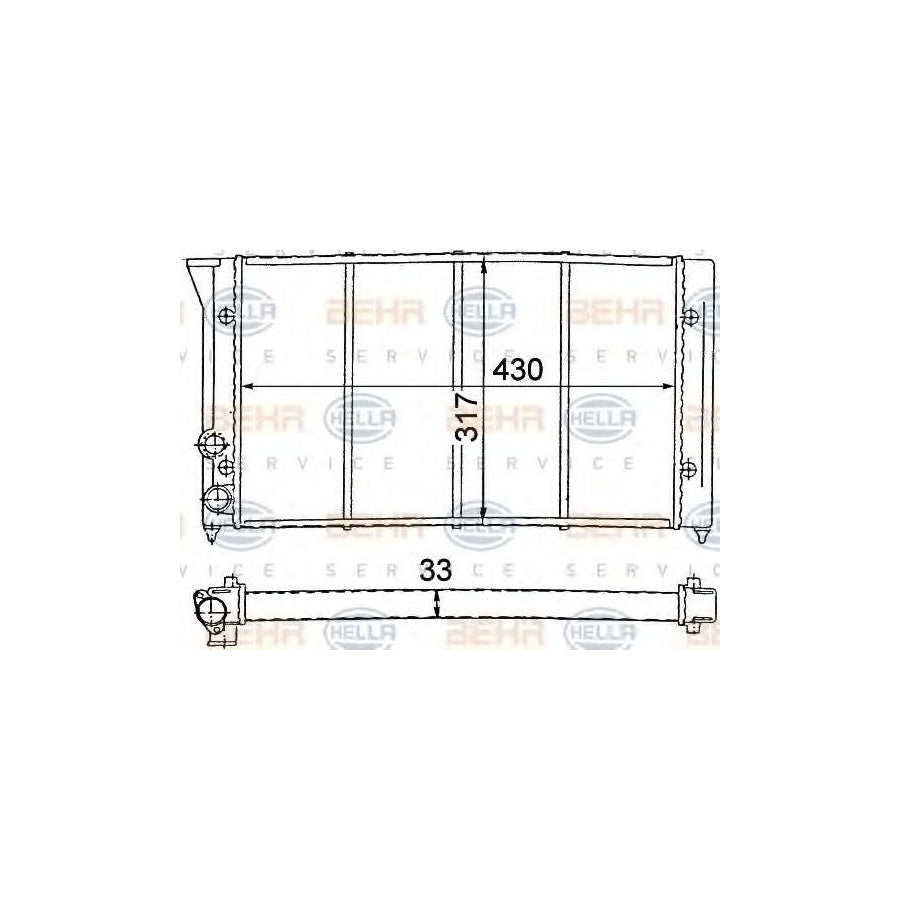 Hella 8MK 376 715-011 Engine Radiator