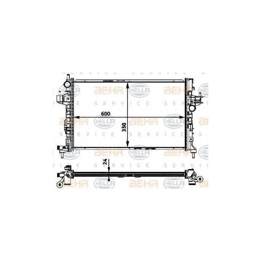 Hella 8MK 376 715-321 Engine Radiator