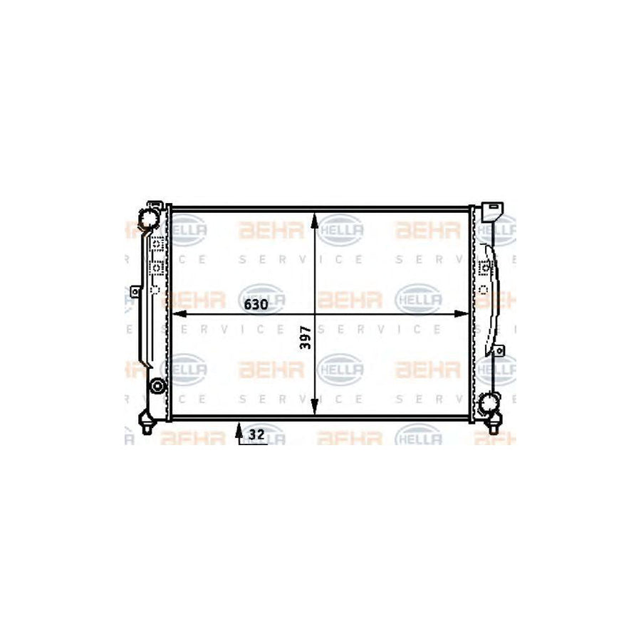 Hella 8MK 376 715-334 Engine Radiator