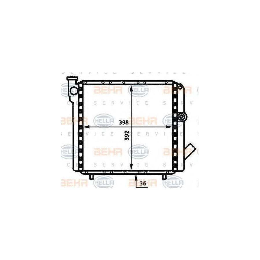 Hella 8MK 376 715-491 Engine Radiator