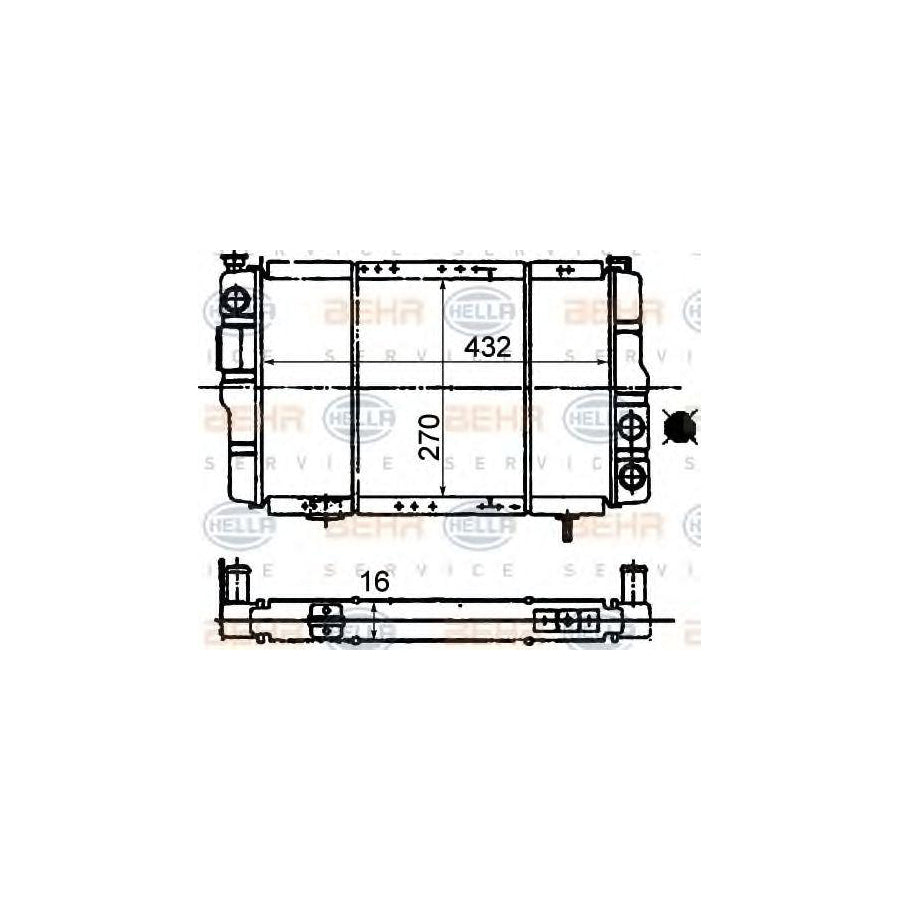 Hella 8MK 376 716-011 Engine Radiator