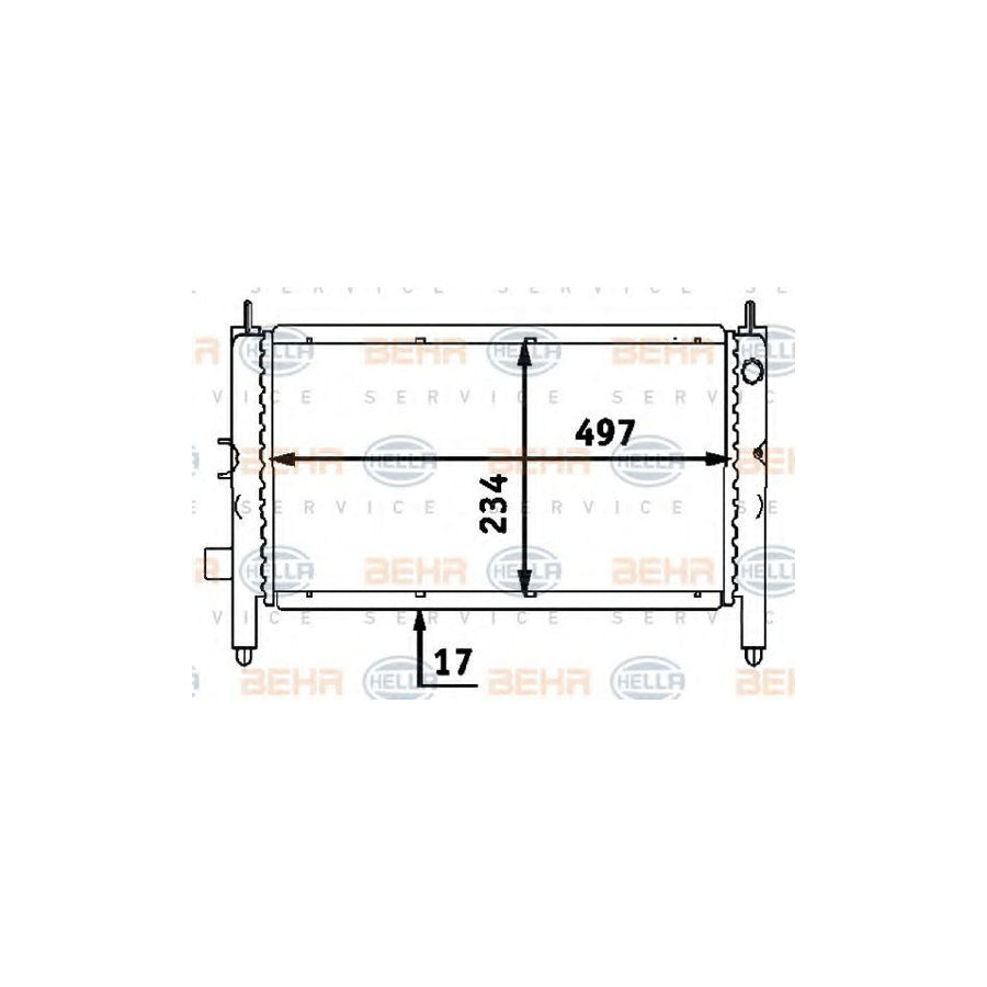 Hella 8MK 376 716-111 Engine Radiator