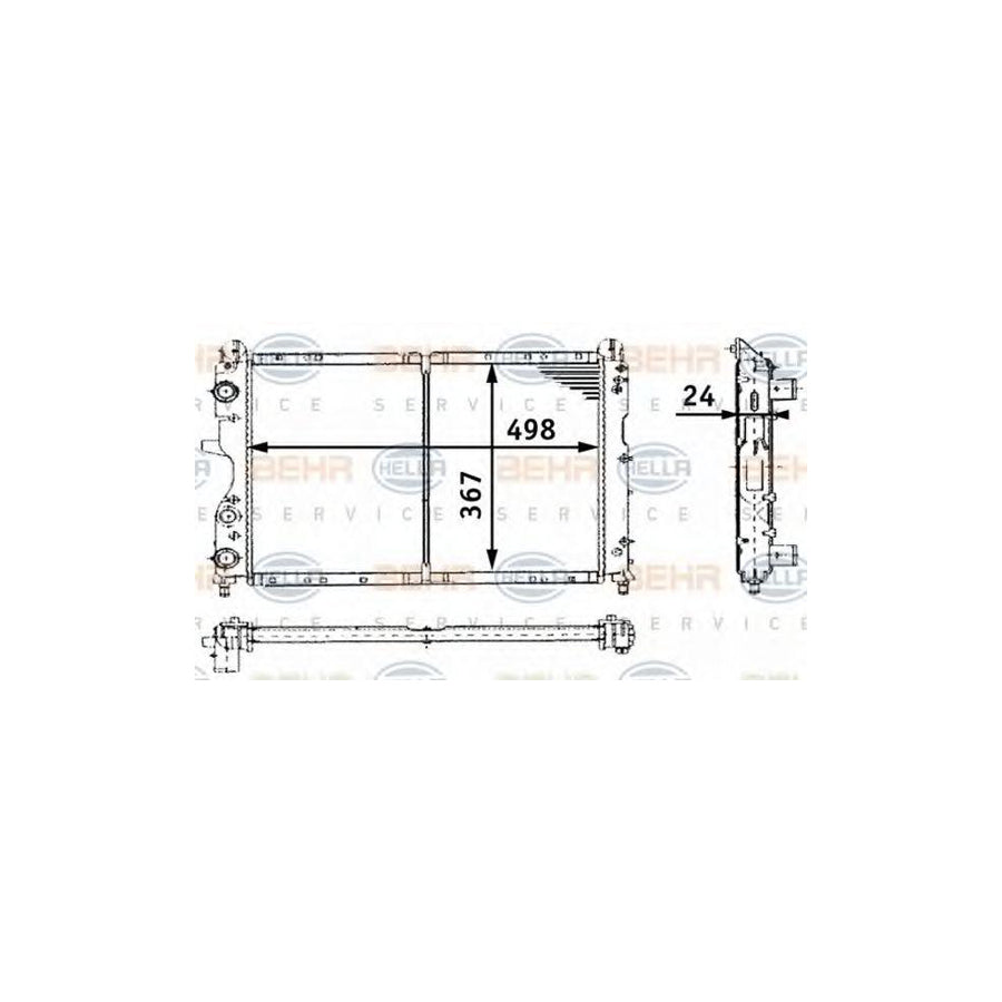 Hella 8MK 376 716-171 Engine Radiator
