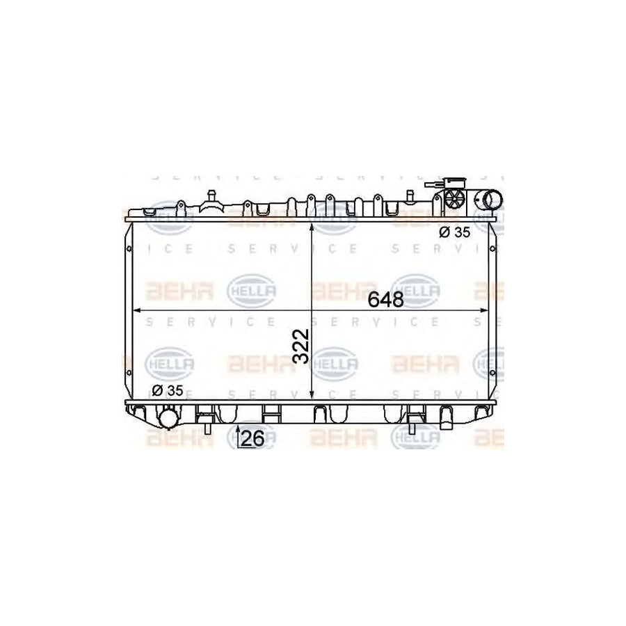 Hella 8MK 376 716-351 Engine Radiator