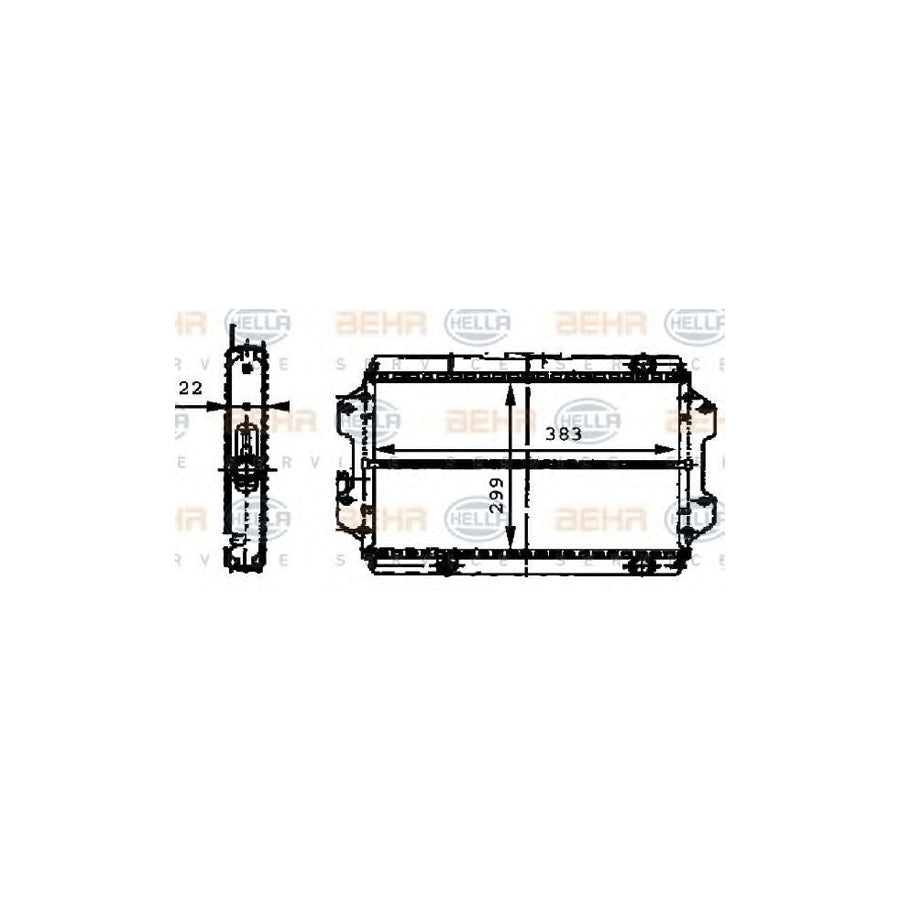 Hella 8MK 376 716-401 Engine Radiator