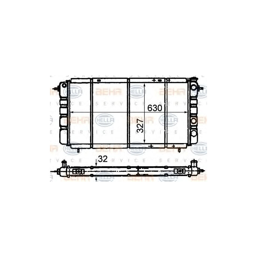 Hella 8MK 376 716-491 Engine Radiator