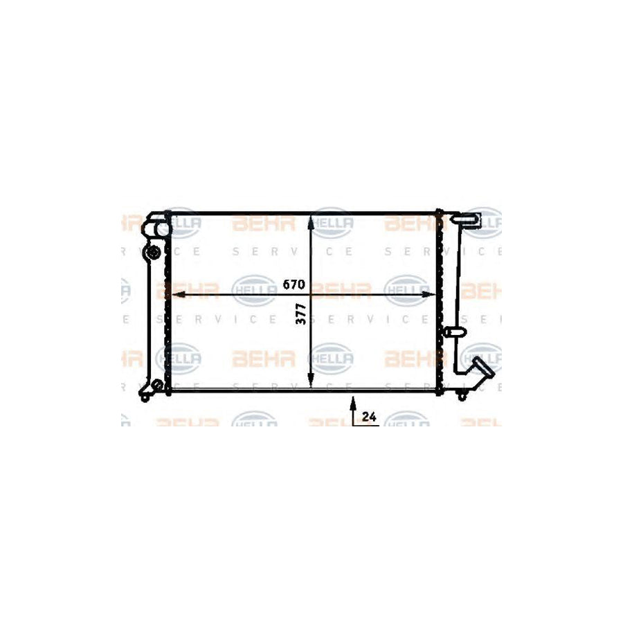 Hella 8MK 376 716-591 Engine Radiator