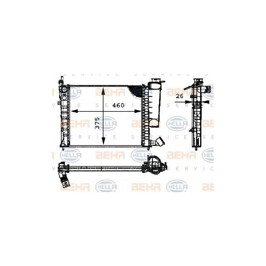 Hella 8MK 376 716-634 Engine Radiator