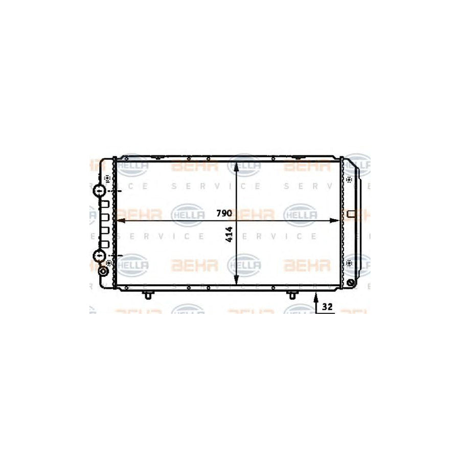 Hella 8MK 376 717-281 Engine Radiator
