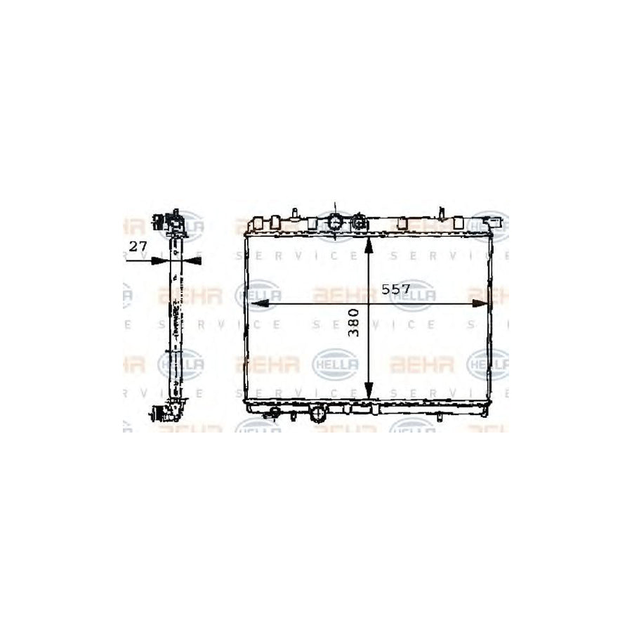 Hella 8MK 376 717-534 Engine Radiator