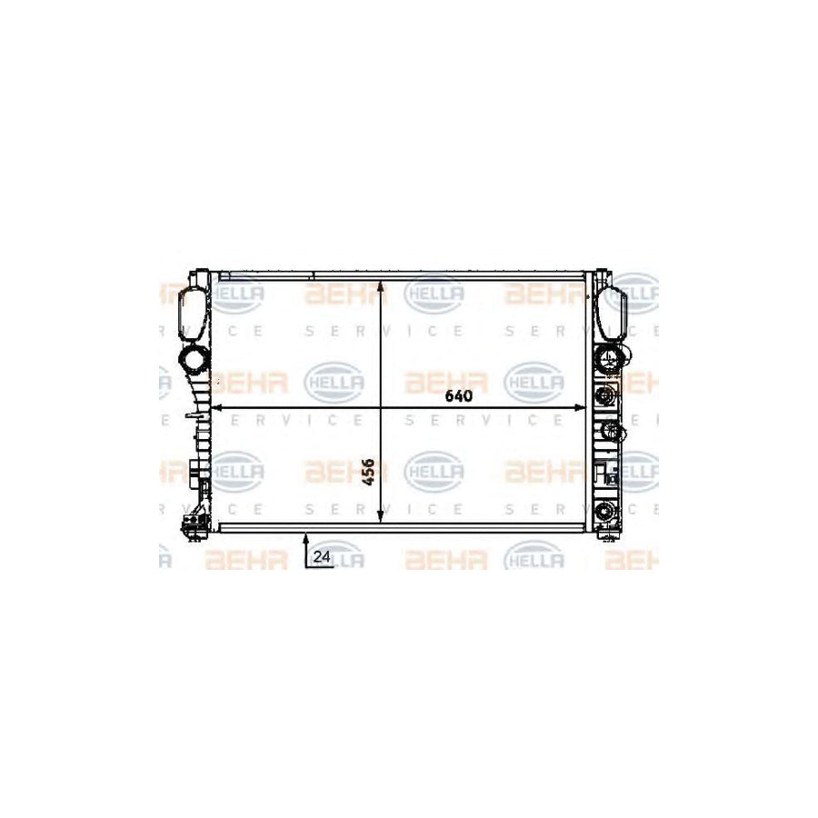 Hella 8MK 376 718-024 Engine Radiator