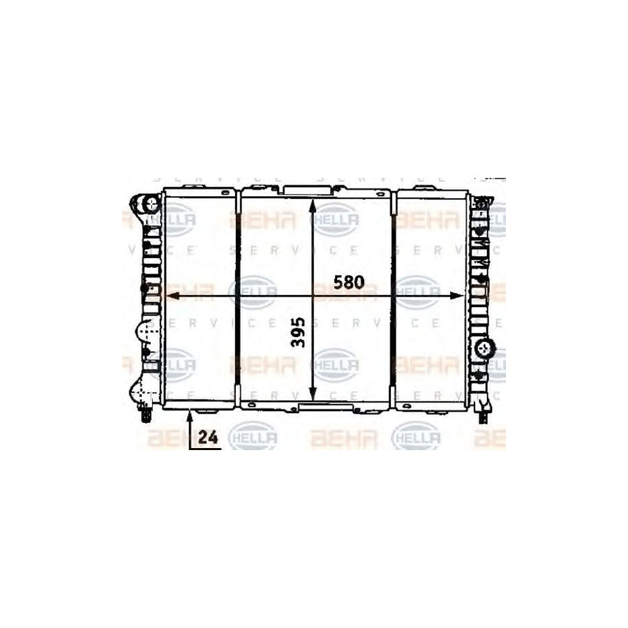 Hella 8MK 376 718-111 Engine Radiator For Alfa Romeo 156