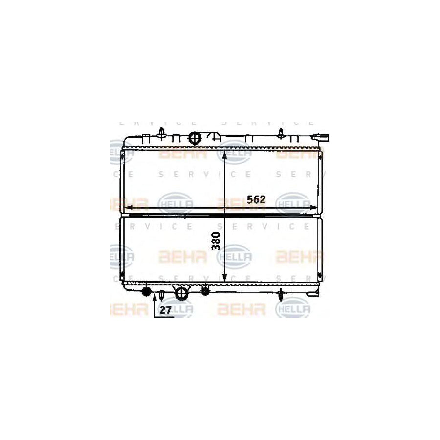 Hella 8MK 376 718-161 Engine Radiator
