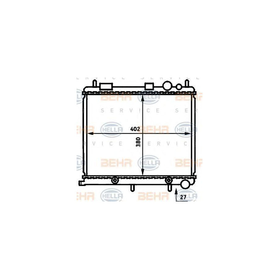 Hella 8MK 376 718-614 Engine Radiator