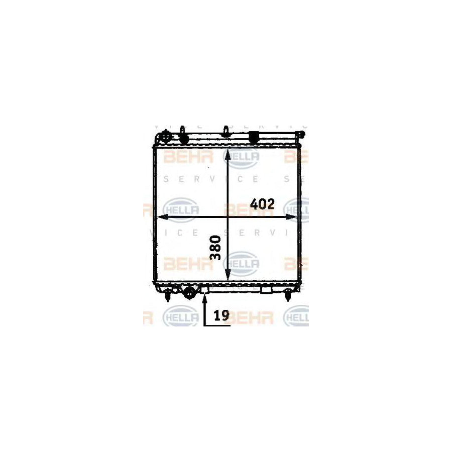 Hella 8MK 376 718-631 Engine Radiator