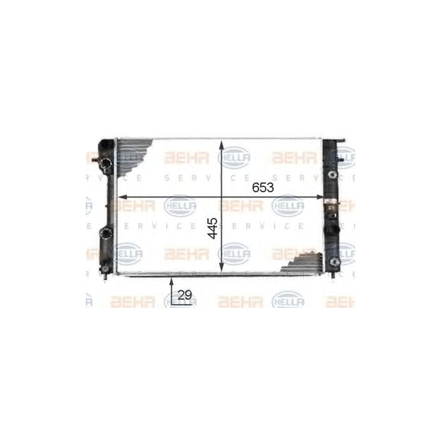 Hella 8MK 376 718-661 Engine Radiator
