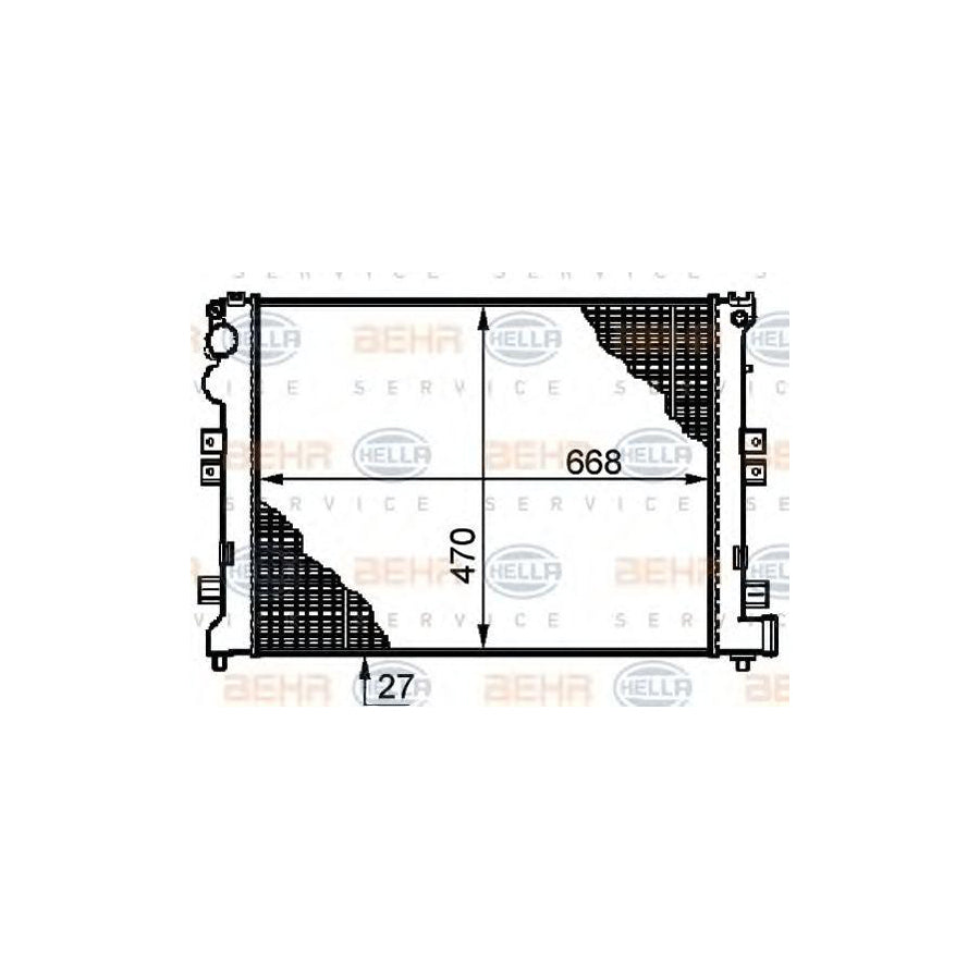 Hella 8MK 376 719-231 Engine Radiator