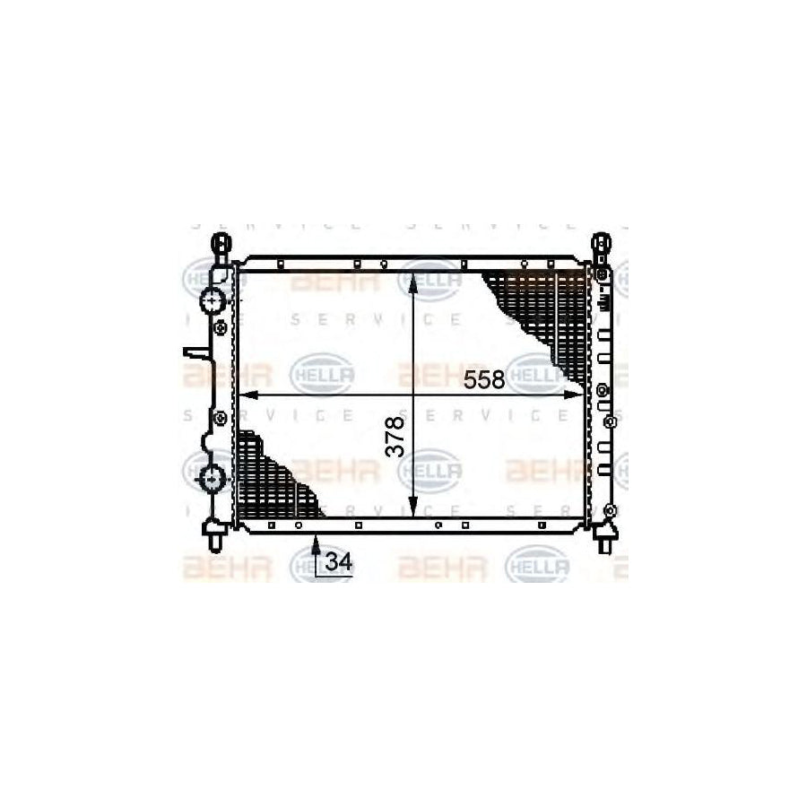 Hella 8MK 376 719-541 Engine Radiator