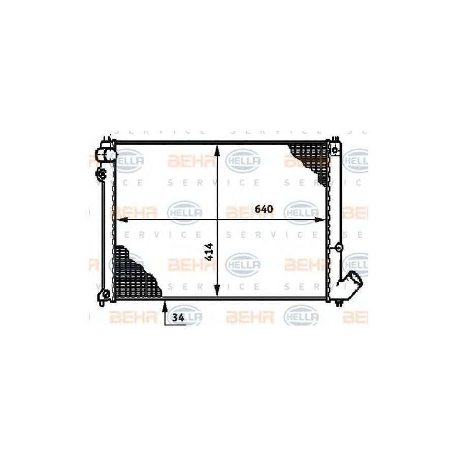 Hella 8MK 376 719-621 Engine Radiator