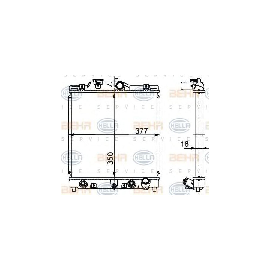 Hella 8MK 376 719-781 Engine Radiator