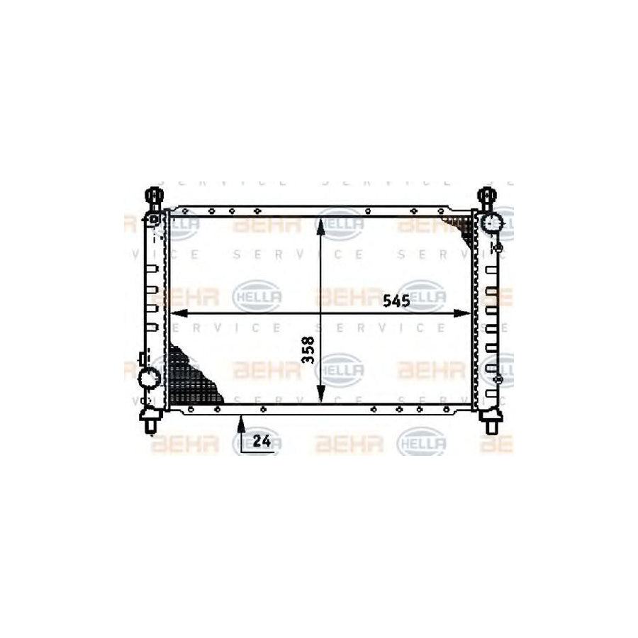 Hella 8MK 376 720-131 Engine Radiator