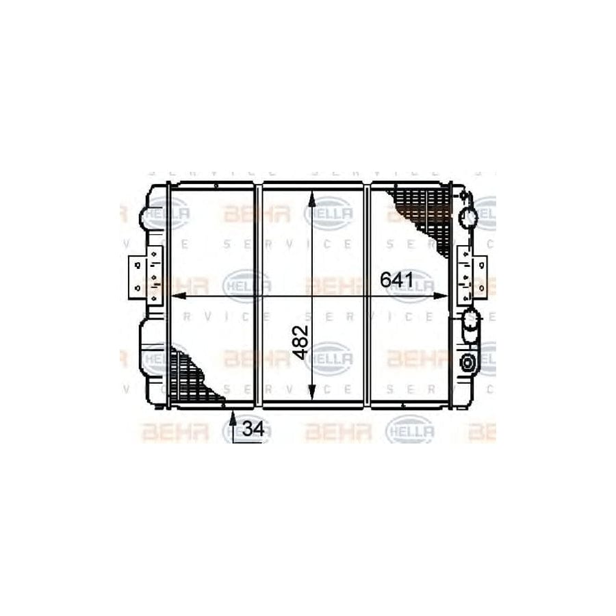 Hella 8MK 376 720-361 Engine Radiator For Iveco Daily