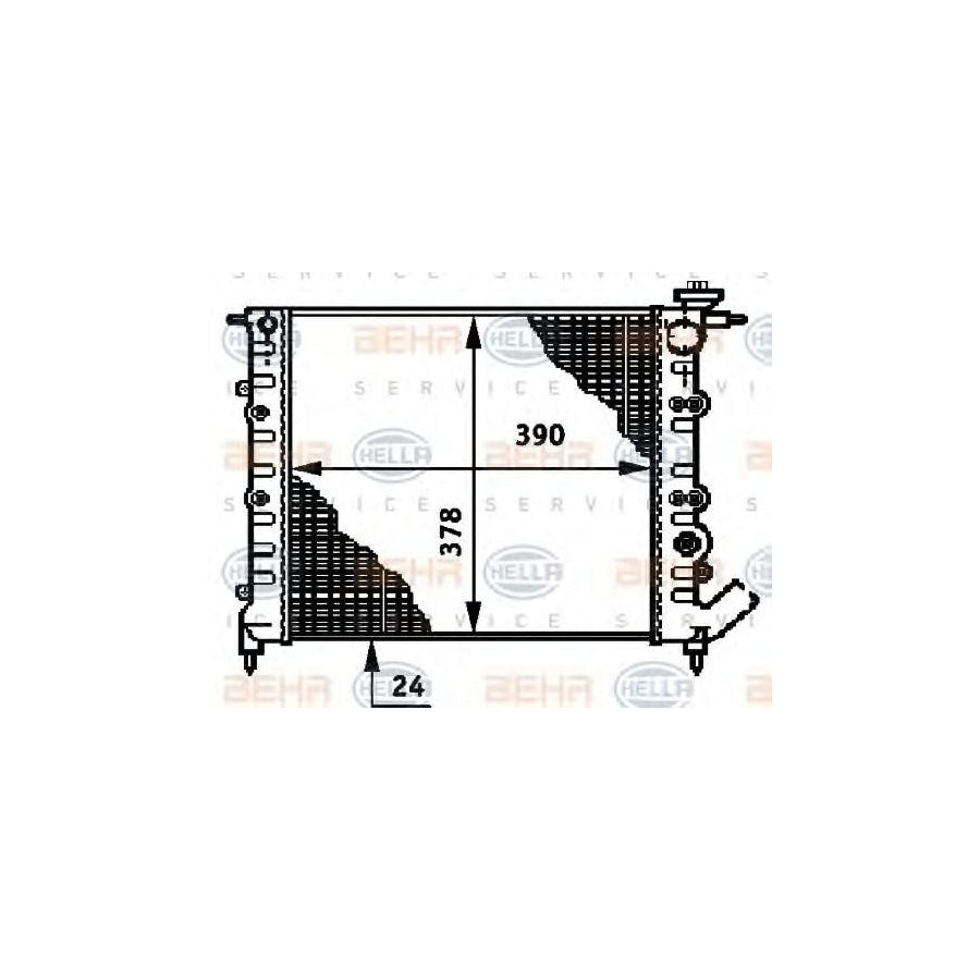Hella 8MK 376 720-521 Engine Radiator