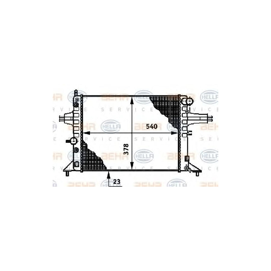 Hella 8MK 376 720-651 Engine Radiator