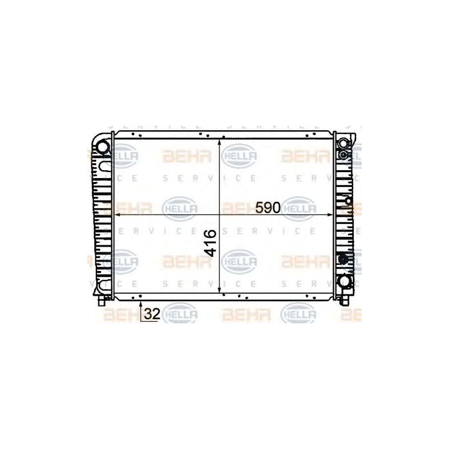 Hella 8MK 376 720-721 Engine Radiator