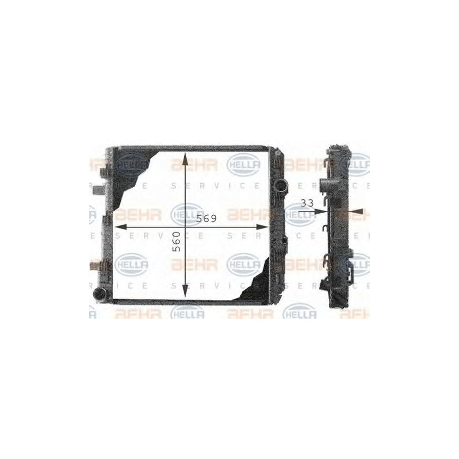 Hella 8MK 376 721-241 Engine Radiator