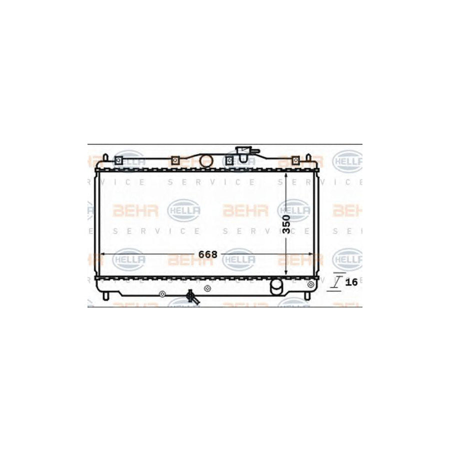 Hella 8MK 376 722-681 Engine Radiator
