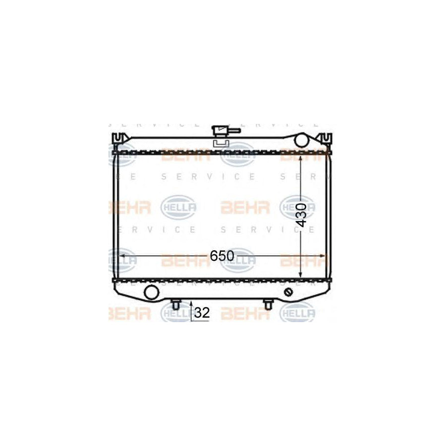Hella 8MK 376 724-481 Engine Radiator