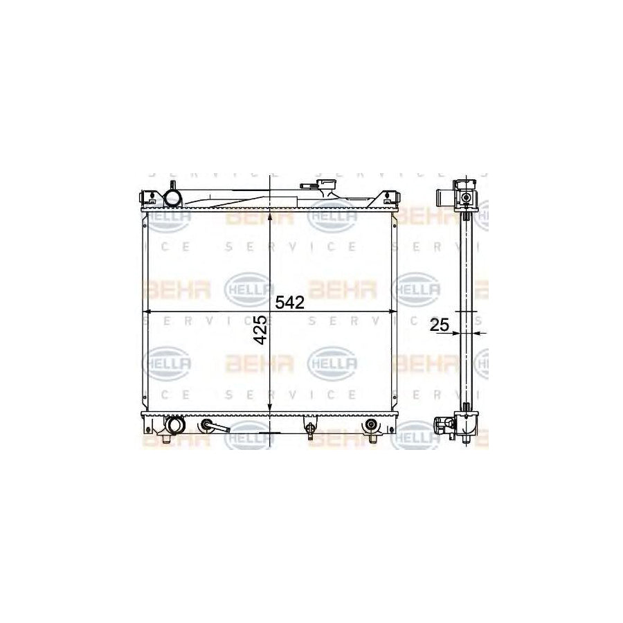 Hella 8MK 376 726-471 Engine Radiator