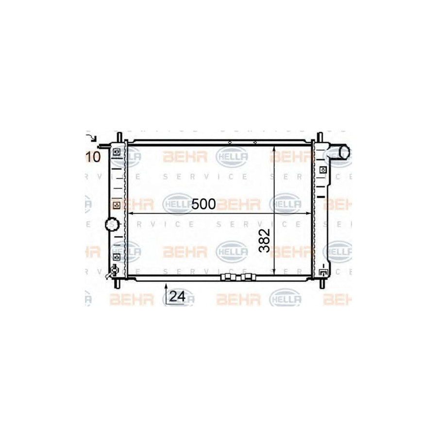 Hella 8MK 376 726-501 Engine Radiator