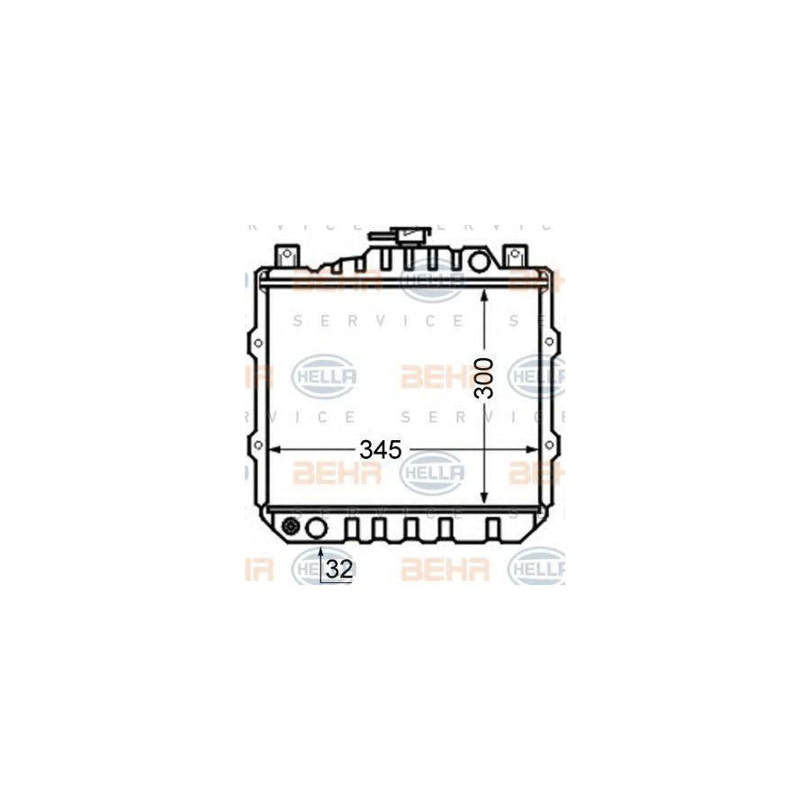 Hella 8MK 376 726-541 Engine Radiator