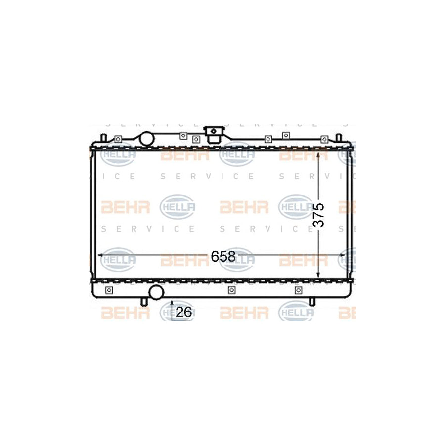 Hella 8MK 376 726-611 Engine Radiator