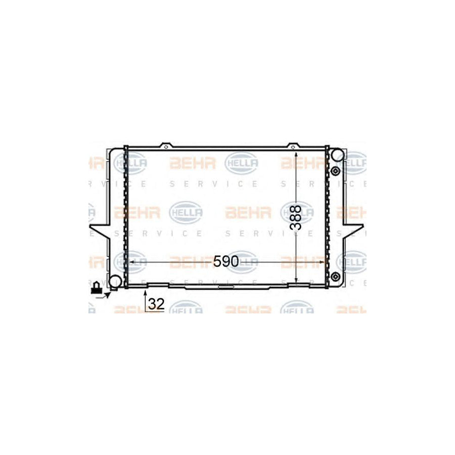 Hella 8MK 376 726-711 Engine Radiator