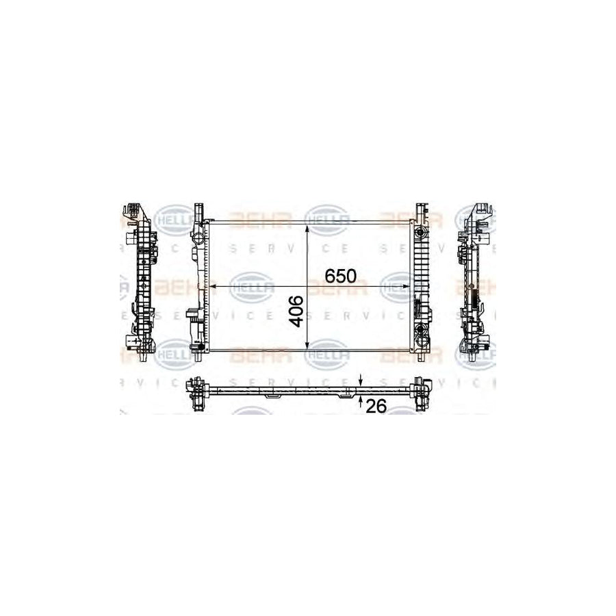 Hella 8MK 376 730-564 Engine Radiator
