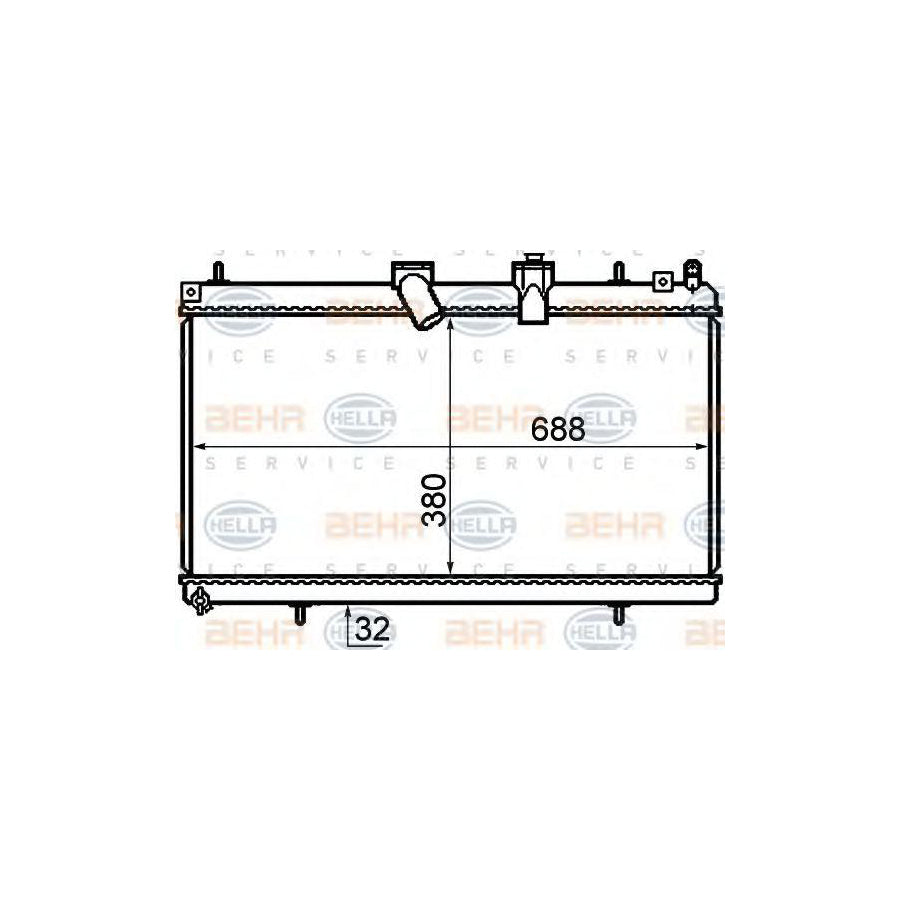 Hella 8MK 376 732-761 Engine Radiator