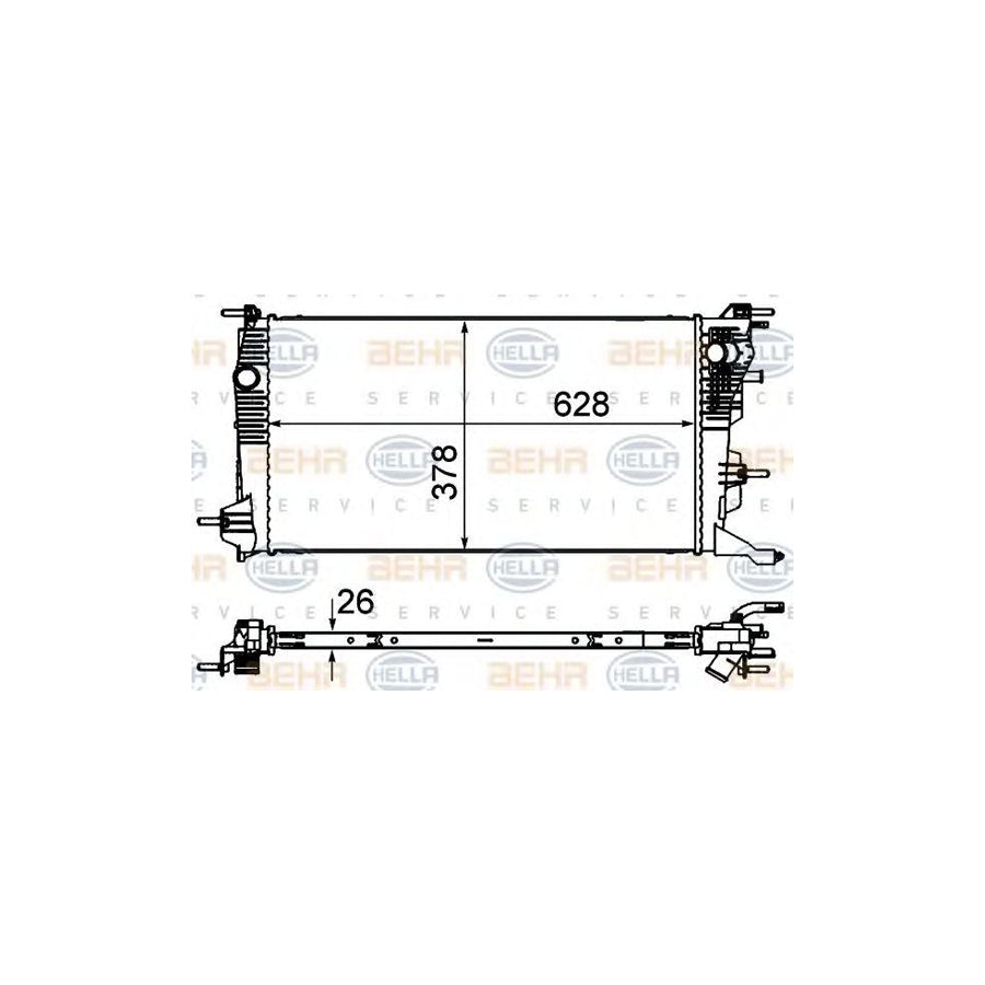Hella 8MK 376 735-131 Engine Radiator