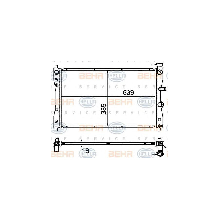 Hella 8MK 376 735-401 Engine Radiator