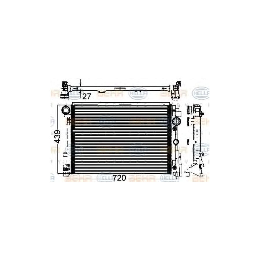 Hella 8MK 376 749-554 Engine Radiator
