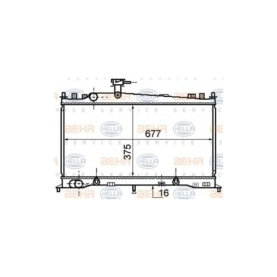 Hella 8MK 376 750-271 Engine Radiator