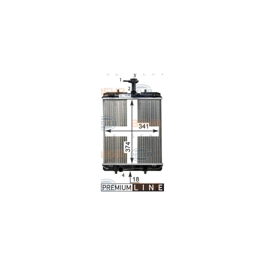 Hella 8MK 376 754-481 Engine Radiator