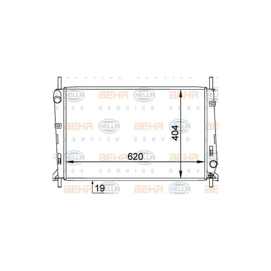 Hella 8MK 376 754-791 Engine Radiator For Ford Mondeo