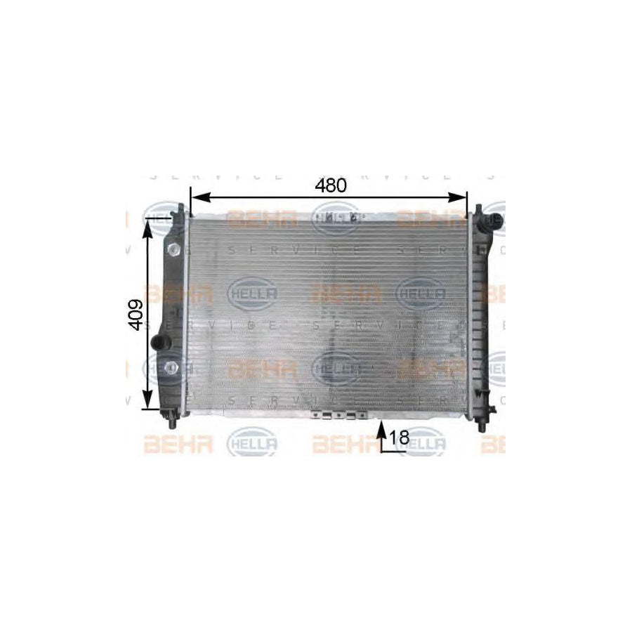 Hella 8MK 376 762-651 Engine Radiator