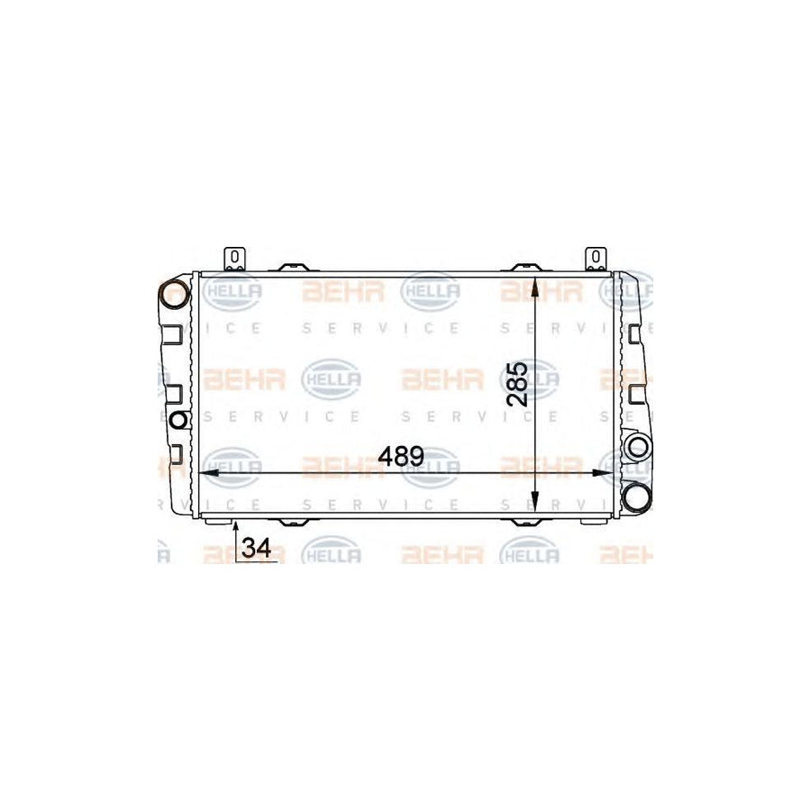 Hella 8MK 376 764-071 Engine Radiator