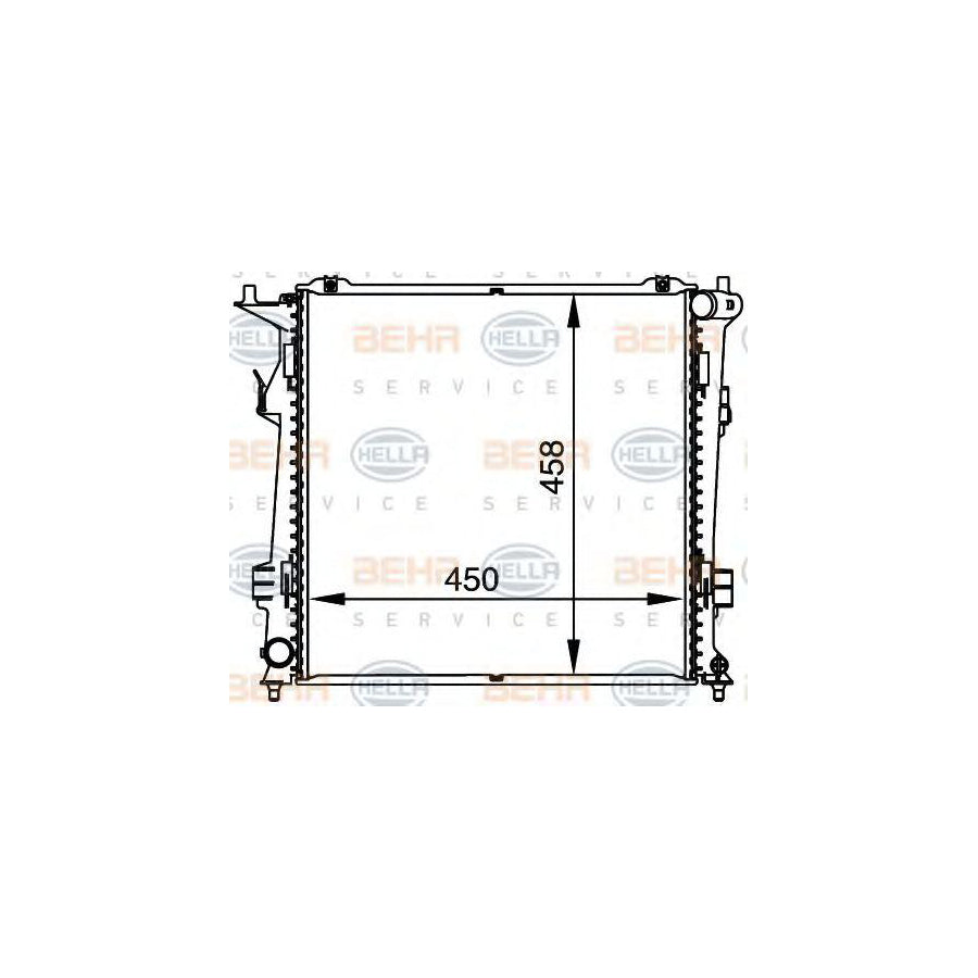 Hella 8MK 376 764-461 Engine Radiator